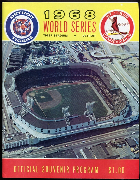 1968 Detroit Tigers vs. St. Louis Cardinals World Series Program