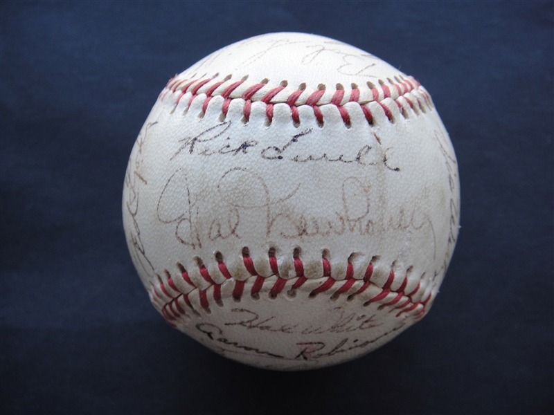 1950 Detroit Tigers Signed Team Ball