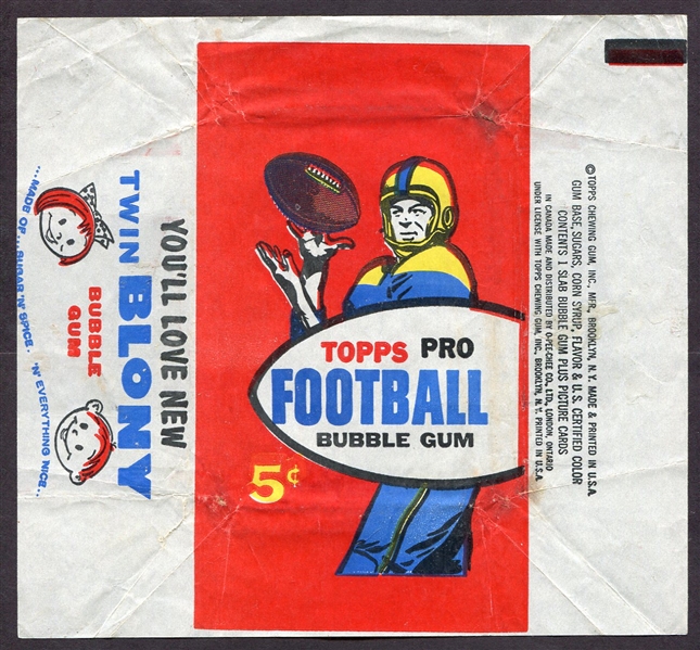1957 Topps Football 5 Cent Wrapper