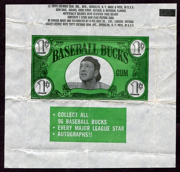 1962 Topps Baseball Bucks Wrapper