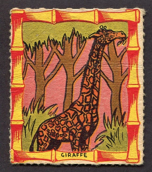 1950s Novel Candy and Toy card R722-1 Jungle King Story #4 Giraffe