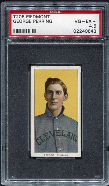 T206 George Perring Cleveland PSA 4.5