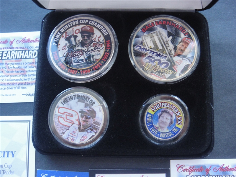 Dale Earnhardt International Collectors Society 4 Coin U.S. Coin Collection