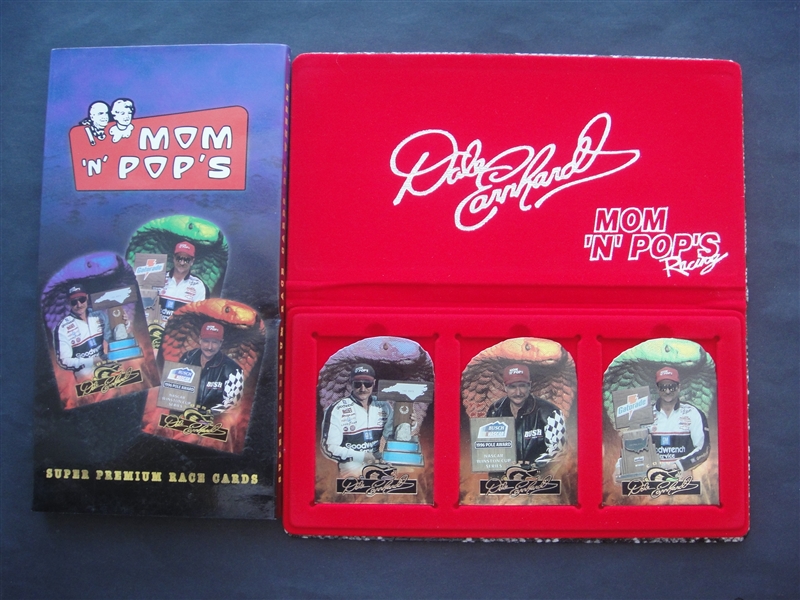 1996 Dale Earnhardt Mom N Pops Super Premium Race Cards Holographic Set