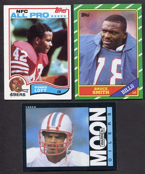 1980s Topps Football HOF Lot of 3 Rookie Cards