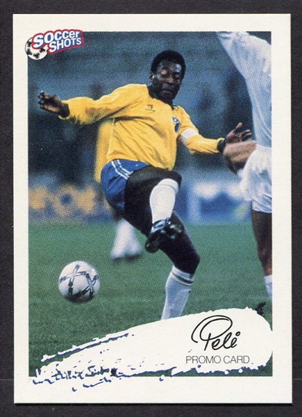 1991 World Soccer Pele Promo Card