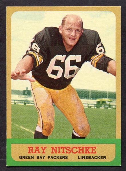 1963 Topps #96 Ray Nitschke Rookie Card Centered!