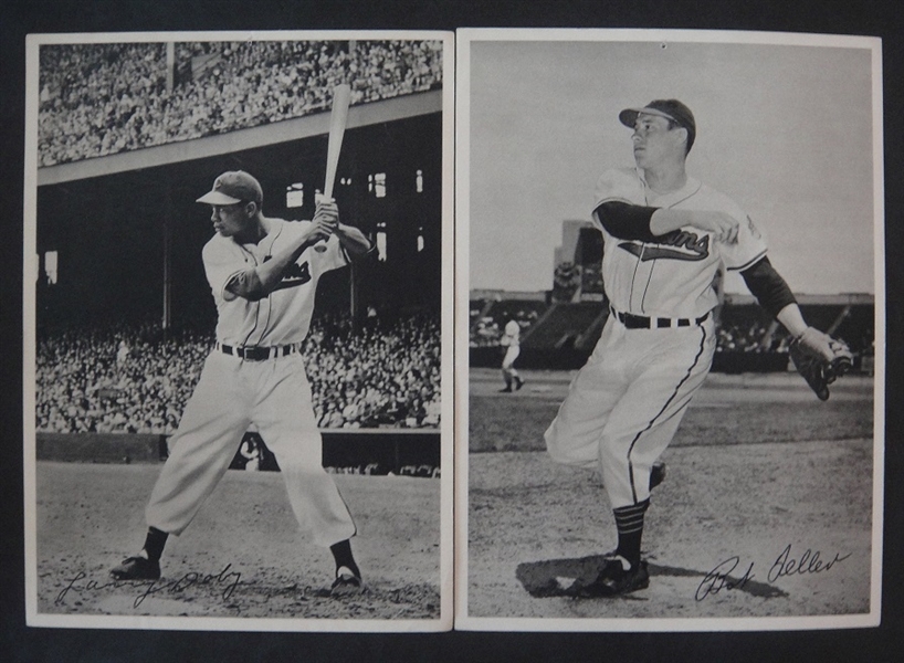 1950 Cleveland Indians Picture Pack Lot of 18 w/Doby & Feller