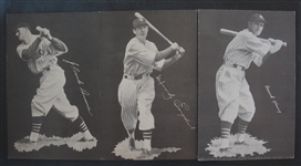 1933 Chicago Cubs Picture Pack Lot of 3 Different