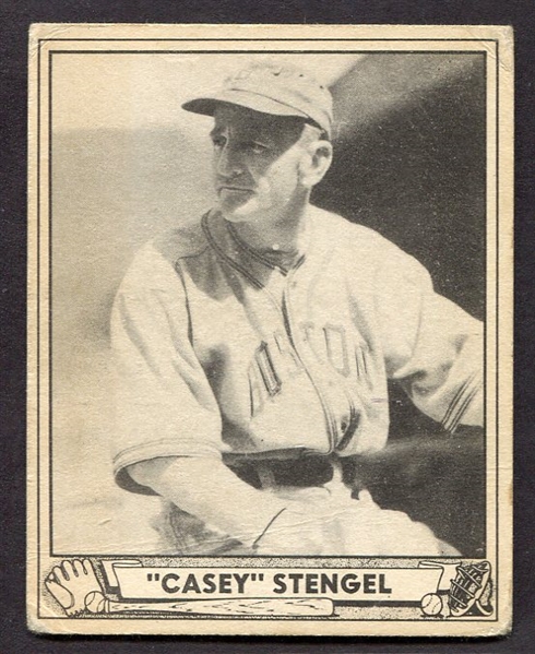 1940 Play Ball #141 Casey Stengel Boston Bees