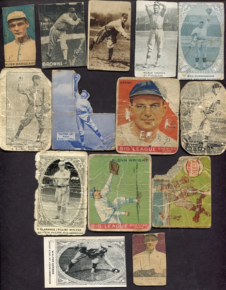 1920s-30s Type Card Lot of 14 Different w/4 HOFers