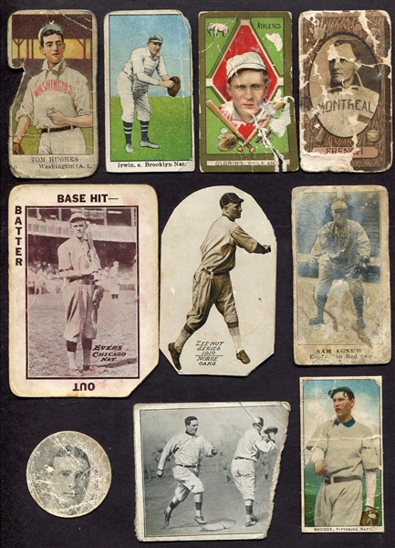 1910s Type Card lot of 10 Different w/2 HOFers