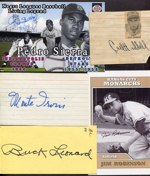 Five Baseball Autographs w/HOFers