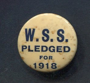1918 War Saving Service Pinback 1" button