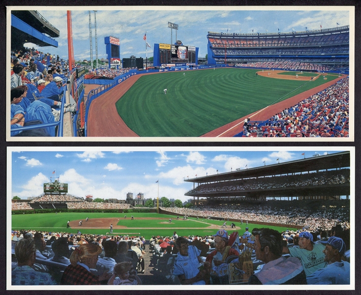 Bill Goff Panoramic Advertising Pieces Lot of 4 Different