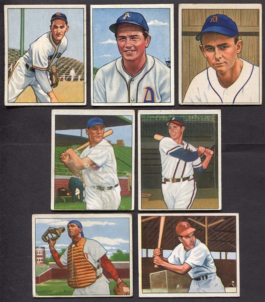 1950 Bowman Lot of 7 Different