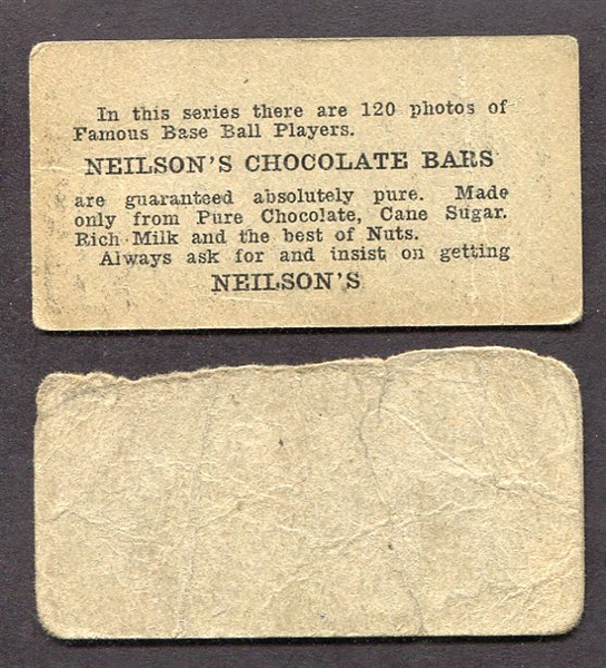 W572 1923 Neilson's & Blank Back Pair