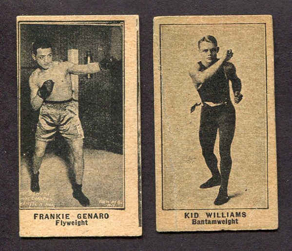 W580 Pair of Boxing Cards Genaro & Williams