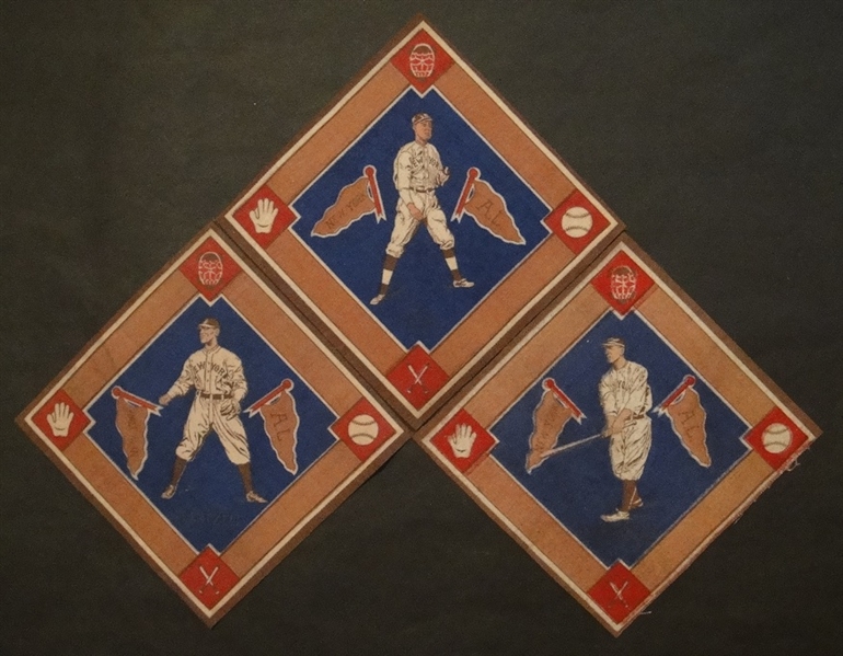 B18 Blankets New York Highlanders Blue Infield Lot of 3 Different
