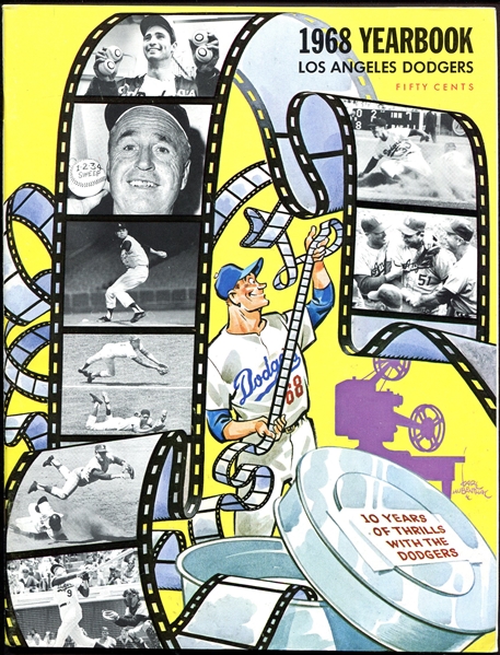 1968 Los Angeles Dodgers Yearbook