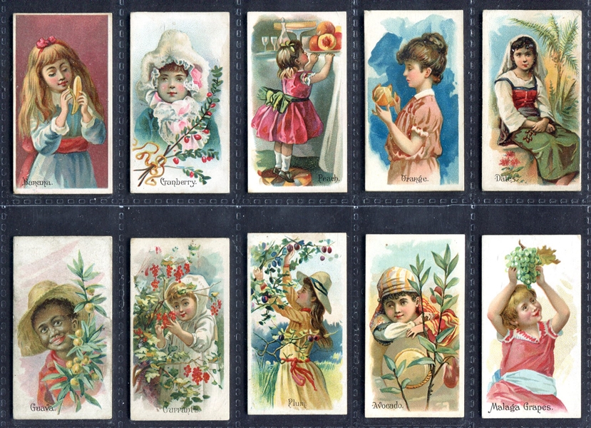 N12 Allen & Ginter Fruits Partial Set of 29 Different Nicer Condition