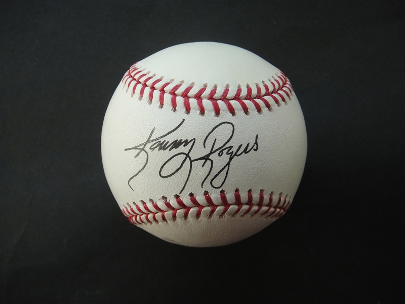 Kenny Rogers Autographed Bud Selig Official ML Ball
