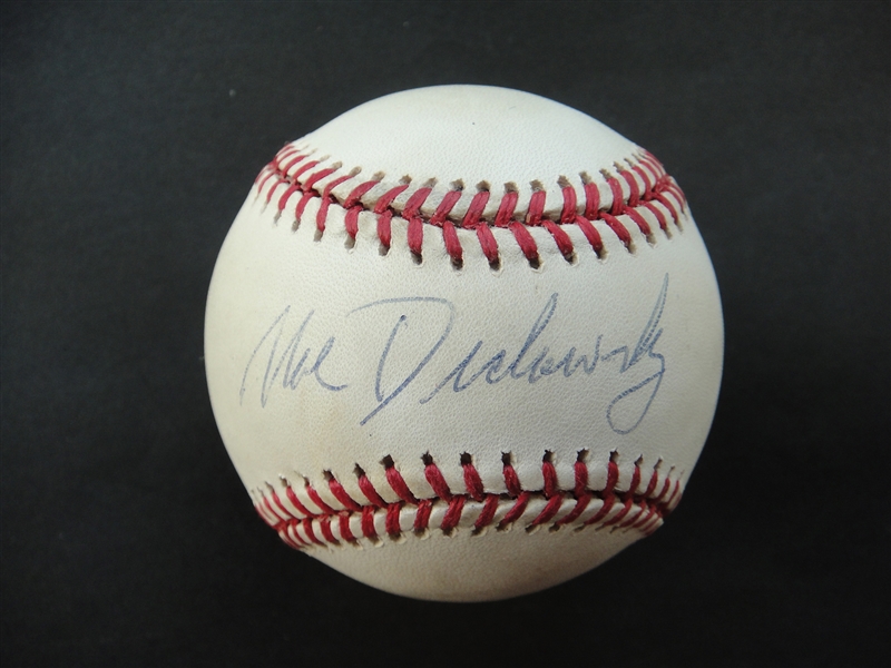 Moe Drabowsky Autographed Gene Budig Official American League Baseball