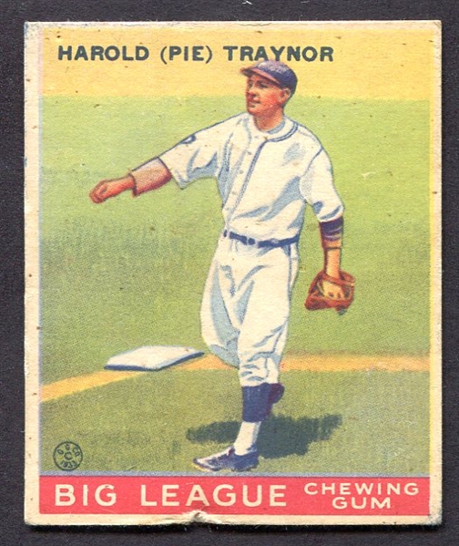 1933 Goudey #22 Harold Pie Traynor Pittsburgh Pirates HOFer