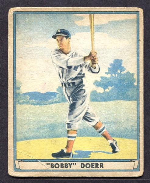 1941 Play Ball #64 HOFer Bobby Doerr Boston Red Sox