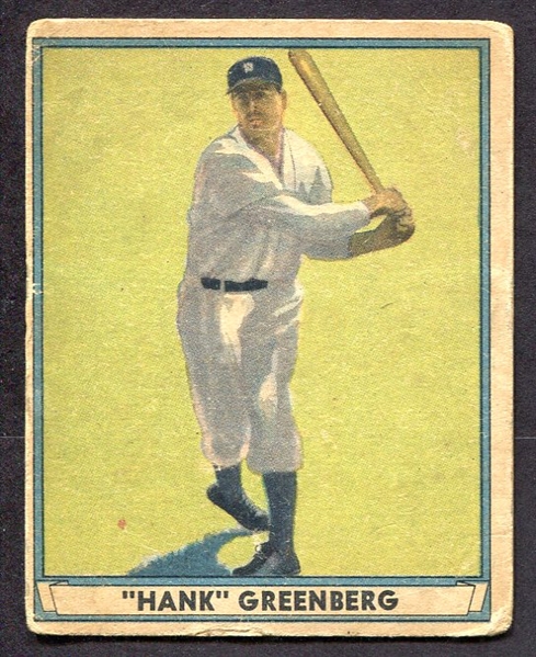 1941 Play Ball #18 Hank Greenberg Detroit Tigers