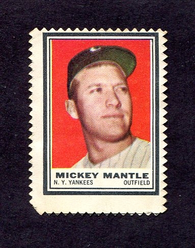 1962 Topps Mickey Mantle Stamp