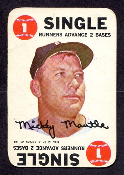 1968 Topps Game Card #2 Mickey Mantle