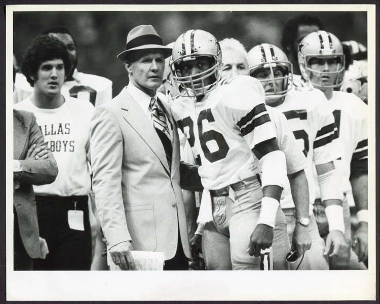 1978 Tom Landry & Preston Pearson Dallas Cowboys  Super Bowl XII Type 1 Photo