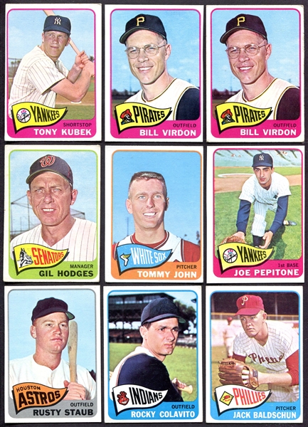 1965 Topps Lot of 14 Stars & Listed Cards