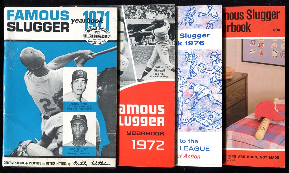 1971-78 Famous Slugger Yearbooks 4 Different
