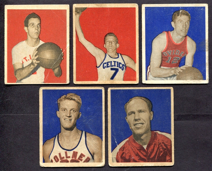 1948 Bowman Basketball Lot of 5 