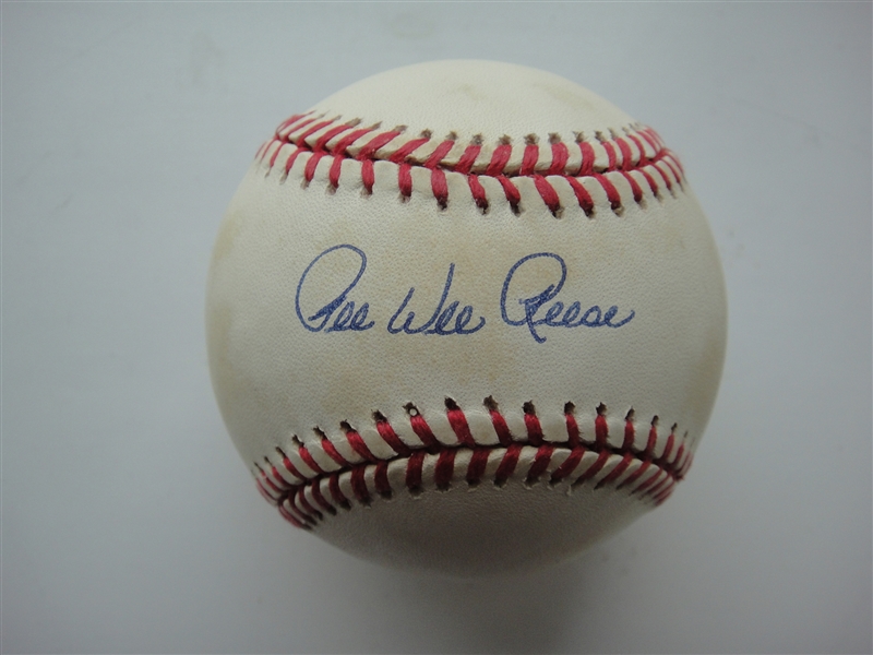 Pee Wee Reese signed William D. White ONLB