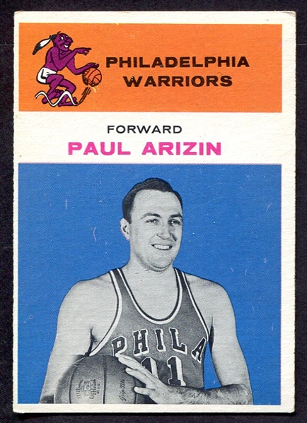 1961 Fleer Basketball #2 Paul Arizin Philadelphia Warriors