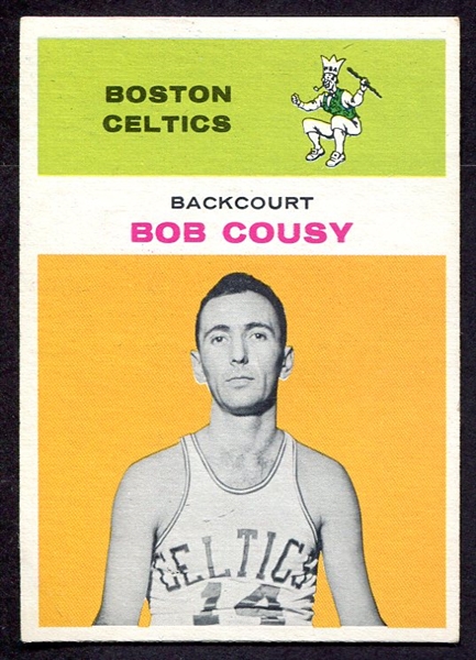 1961 Fleer Basketball #10 Bob Cousy Boston Celtics