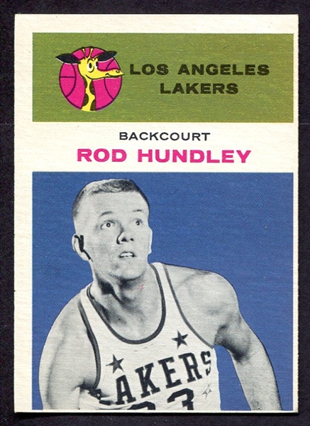 1961 Fleer Basketball #21 Rod Hundley Los Angeles Lakers