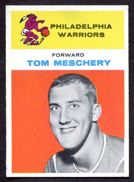 1961 Fleer Basketball #31 Tom Meschery RC Philadelphia Warriors