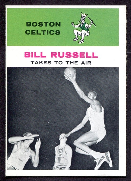 1961 Fleer Basketball #62 Bill Russell In Action Boston Celtics 