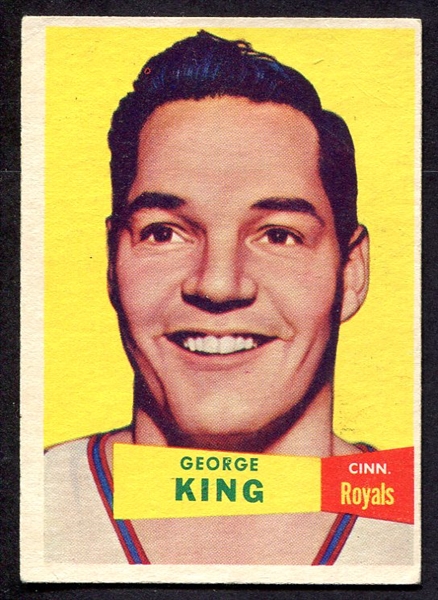 1957 Topps Basketball #6 George King Cincinnati Royals