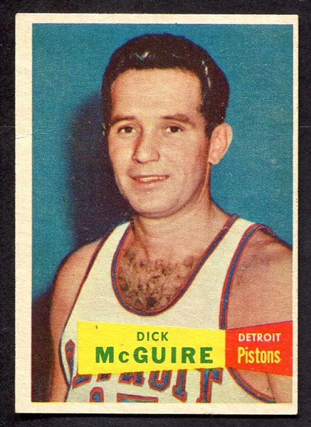 1957 Topps Basketball #16 Dick McGuire Detroit Pistons
