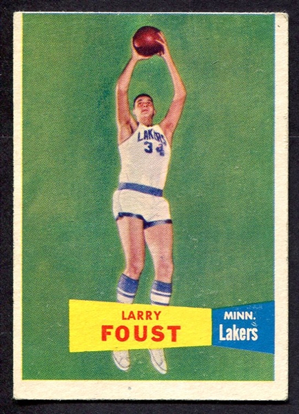 1957 Topps Basketball #18 Larry Foust Minneapolis Lakers 