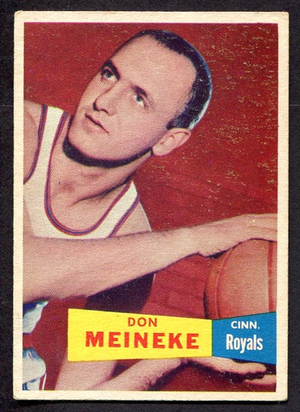 1957 Topps Basketball #21 Don Meineke Cincinnati Royals