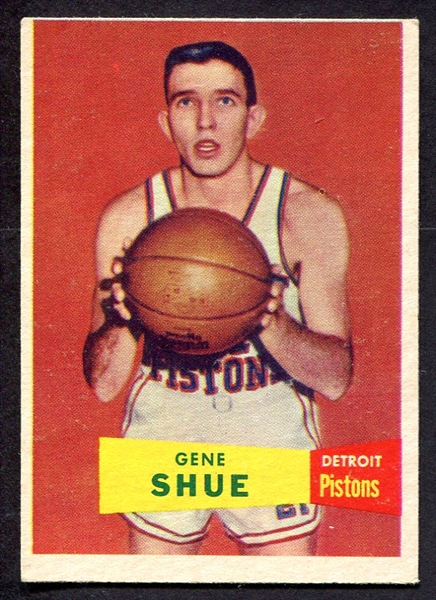 1957 Topps Basketball #26 Gene Shue Detroit Pistons