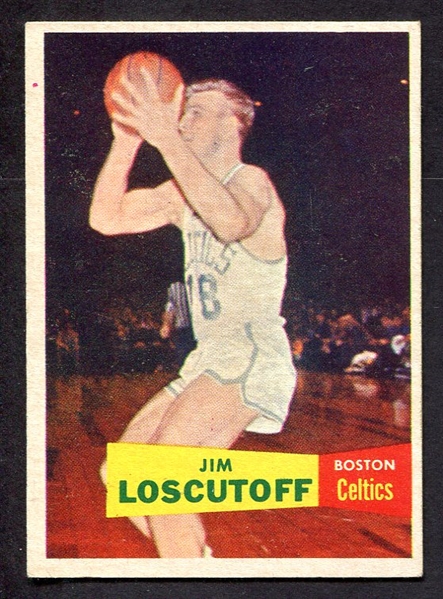 1957 Topps Basketball #39 Jim Loscutoff Boston Celtics