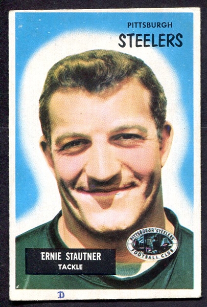 1955 Bowman #134 Ernie Stautner Pittsburgh Steelers