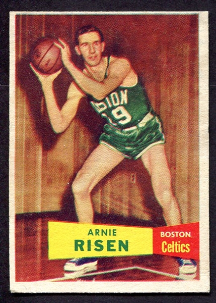 1957 Topps Basketball #40 Arnie Risen Boston Celtics